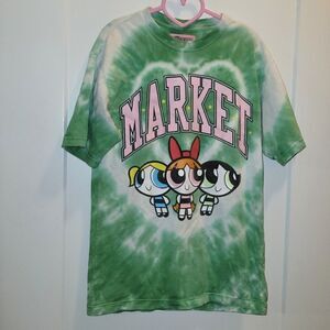 THE POWERPUFF GIRLS X MARKET ARC TIE-DYE T-SHIRT Small
